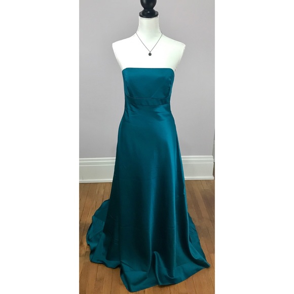 NWT ALFRED ANGELO Strapless Bridesmaid Prom Dress - Picture 5 of 6